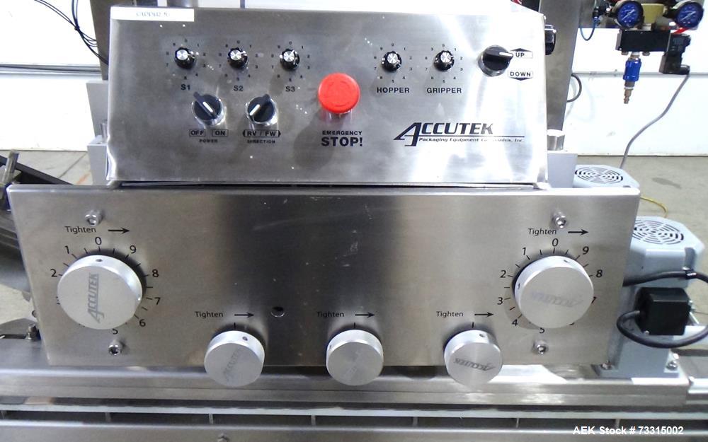 Used Accutek ASC-6 Automatic Spindle Capper | High-Speed Bottle Capping Machine